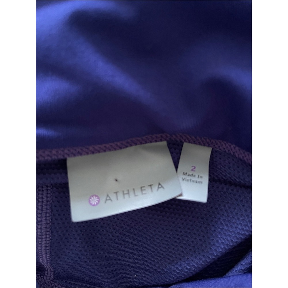 Athleta Womens Purple Athletic Ruffle Hem Skort 2 - Picture 6 of 8
